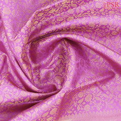 Fuchsia Pink Kanchipuram Jacquard Silk Saree