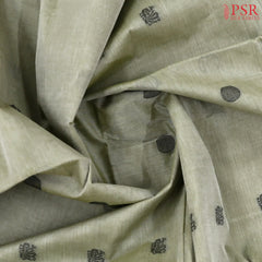 Greyish Olive Kovai Cotton Saree