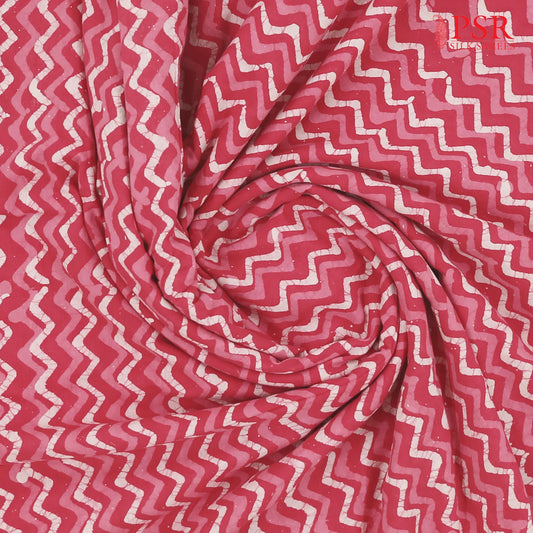 Pink Batik Print Running Material