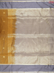 Mustard Brown Soft Art Silk Saree