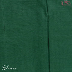 Dark Green Silk Cotton Saree