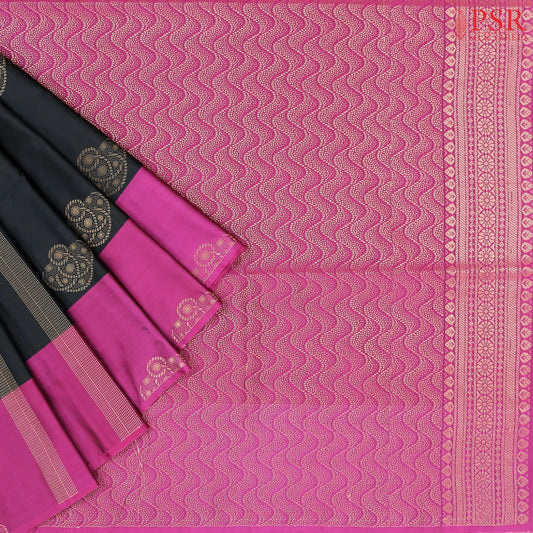 Black Soft Art Silk Saree