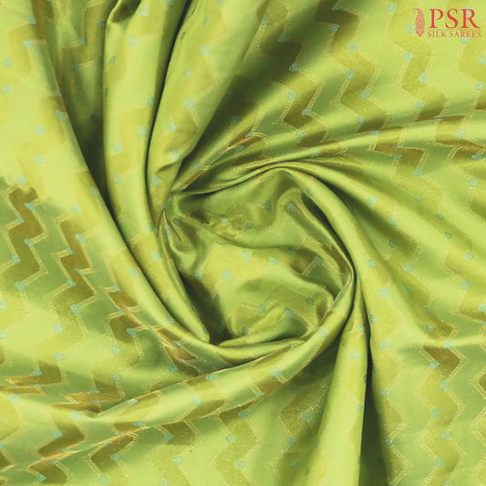 Light & Olive Green Kanchipuram Silk Saree