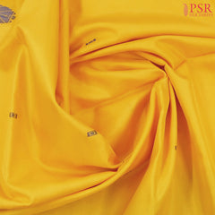 Bright Yellow Vazhainaar Silk Saree