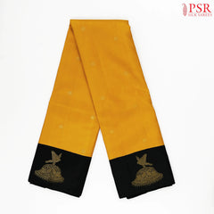 Mustard Yellow Kanchipuram Silk Saree