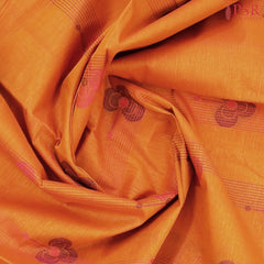 Yam Orange Kovai Cotton Saree