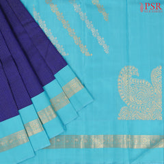Navy Blue Kanchipuram Silk Saree