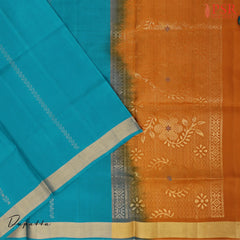 Peacock Teal Silk Dress Material