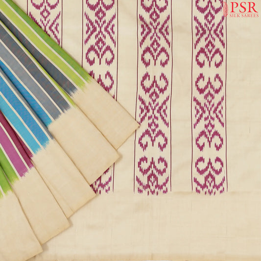 Multicolor Pochampally Silk Saree