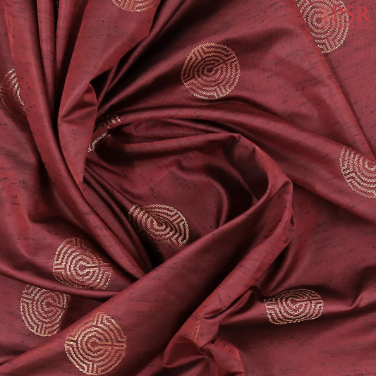 Maroon Jute Art Silk Saree