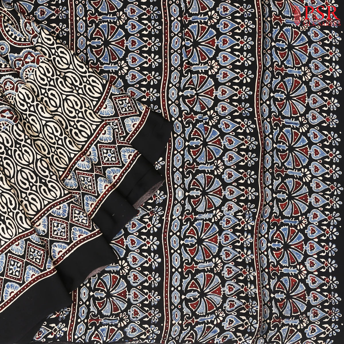 Black Modal Silk Saree