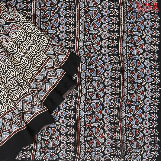 Black Modal Silk Saree