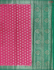 Deep Magenta Chiniya Silk Saree