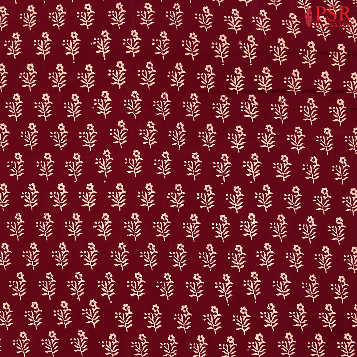 Wine Purple Jaipur Cotton Print Running Material