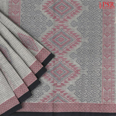 Dark Grey Kovai Cotton Saree