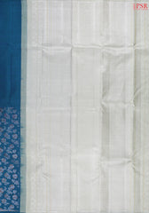 Peacock Blue Kanchipuram Silk Saree