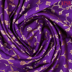 Violet Chiniya Silk Saree