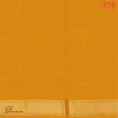 Yellow & Blue Cotton Silk Saree