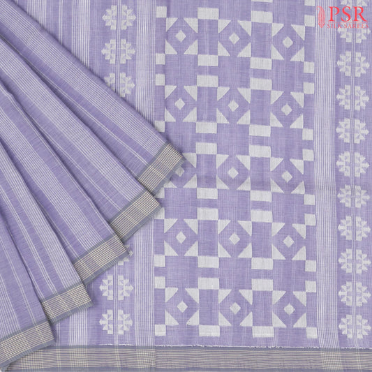 Lavender Byloom Cotton Saree