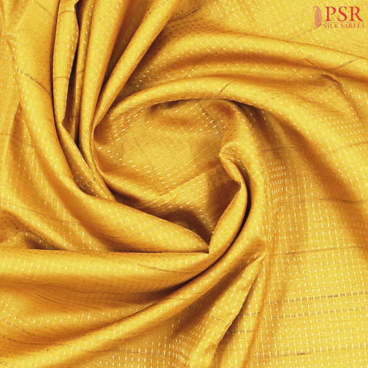 Mustard Yellow Semi Tussar Saree