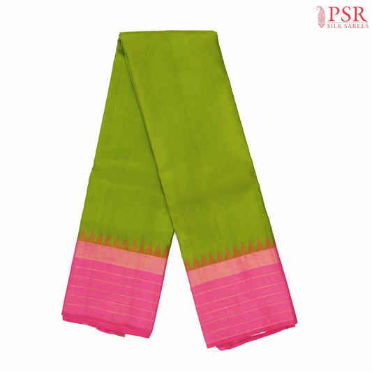 Apple Green Kanchipuram Silk Saree