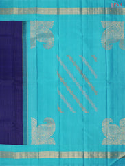 Navy Blue Kanchipuram Silk Saree