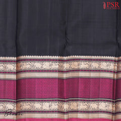 Light Saffron Kanchipuram Silk Saree