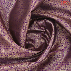 Burgundy Kanchipuram Jacquard Silk Saree