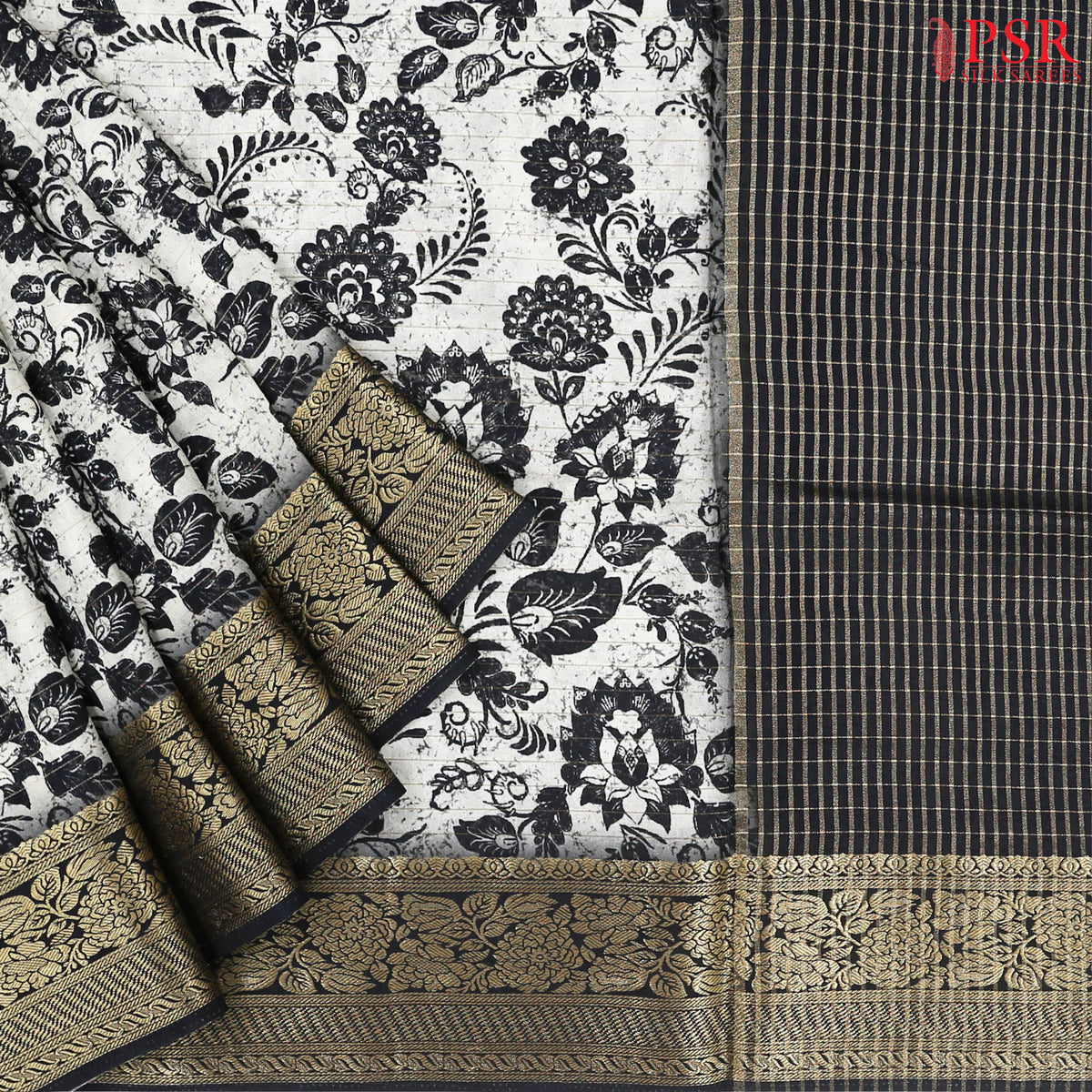 Grey Modal Silk Saree