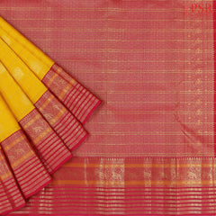 Yellow Fancy Kanchipuram Silk Saree