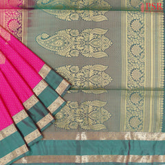 Magenta Pink Soft Art Silk Saree