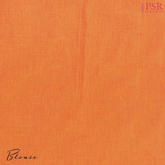 Yam Orange Kovai Cotton Saree