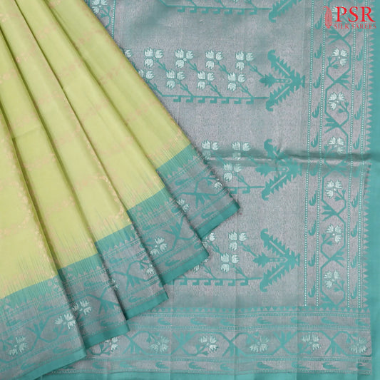 Gin Green Soft Silk Saree