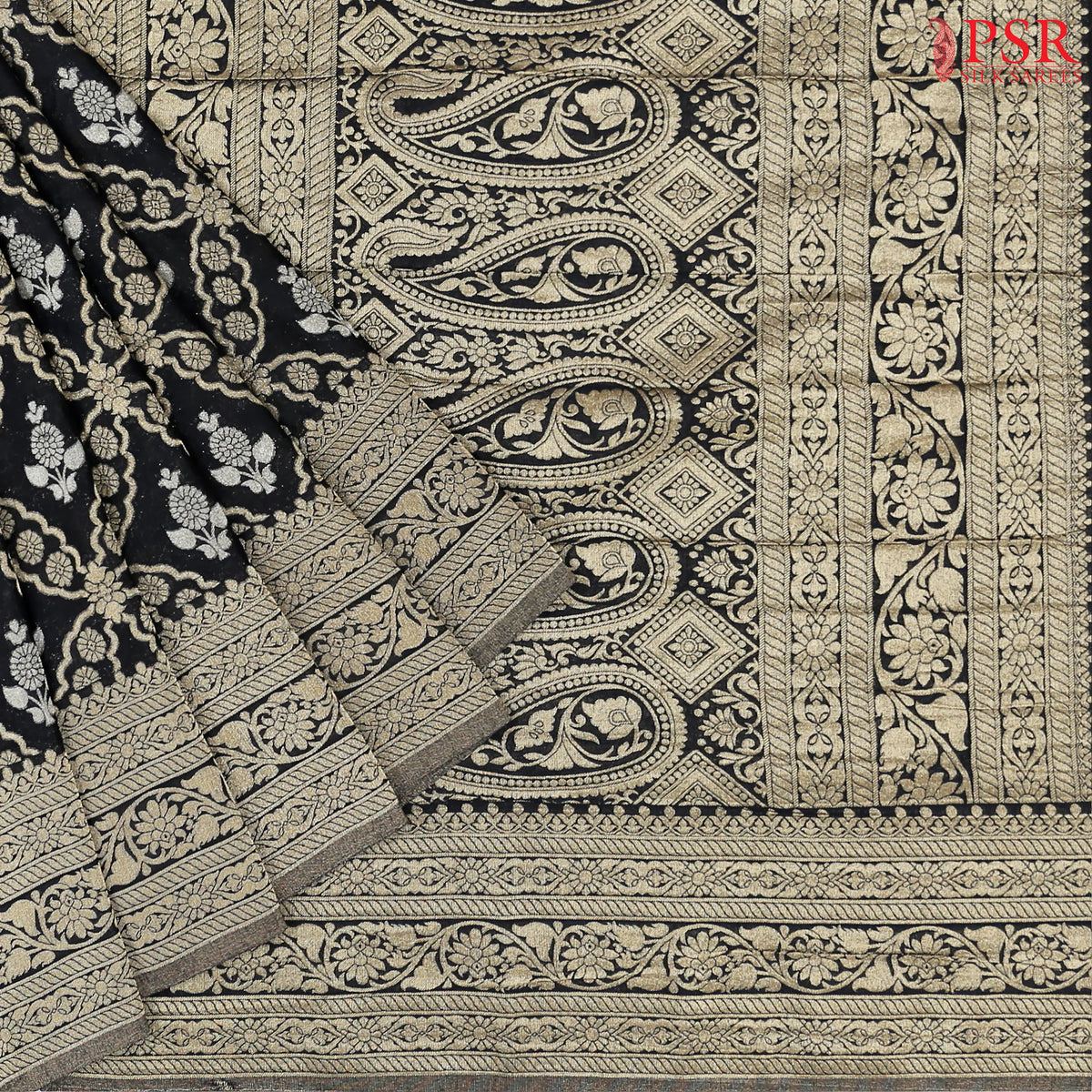 Black Georgette Saree