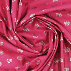 Deep Magenta Chiniya Silk Saree