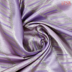 Lavender Kanchipuram Jacquard Tissue Silk Saree