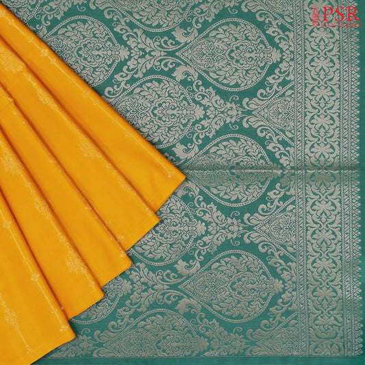 Amber Yellow Soft Art Silk Saree
