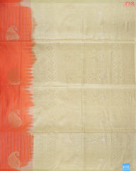 Saffron Yellow Soft Art Silk Saree