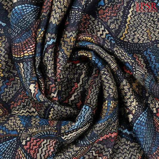 Black Munga Silk Saree