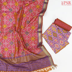 Iris Lavender Soft Patola Dress Material