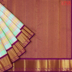 Pastel Multicolor Kanchipuram Silk Saree