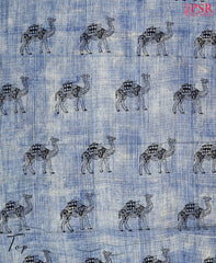 Cobalt Blue Cotton Dress Material