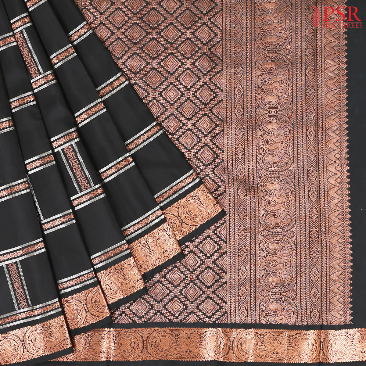 Black Soft Silk Saree