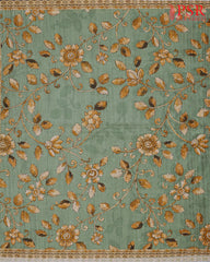 Sage Green Semi Dupion Saree