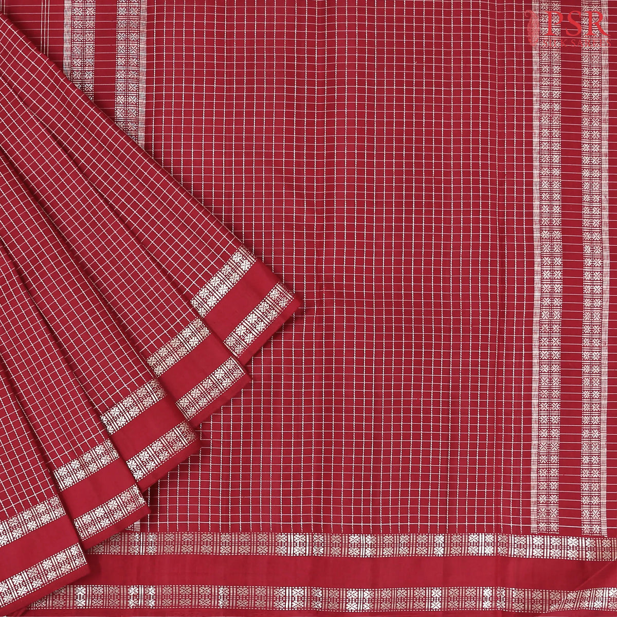 Maroon Kanchipuram Silk Saree
