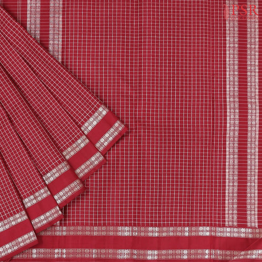 Maroon Kanchipuram Silk Saree