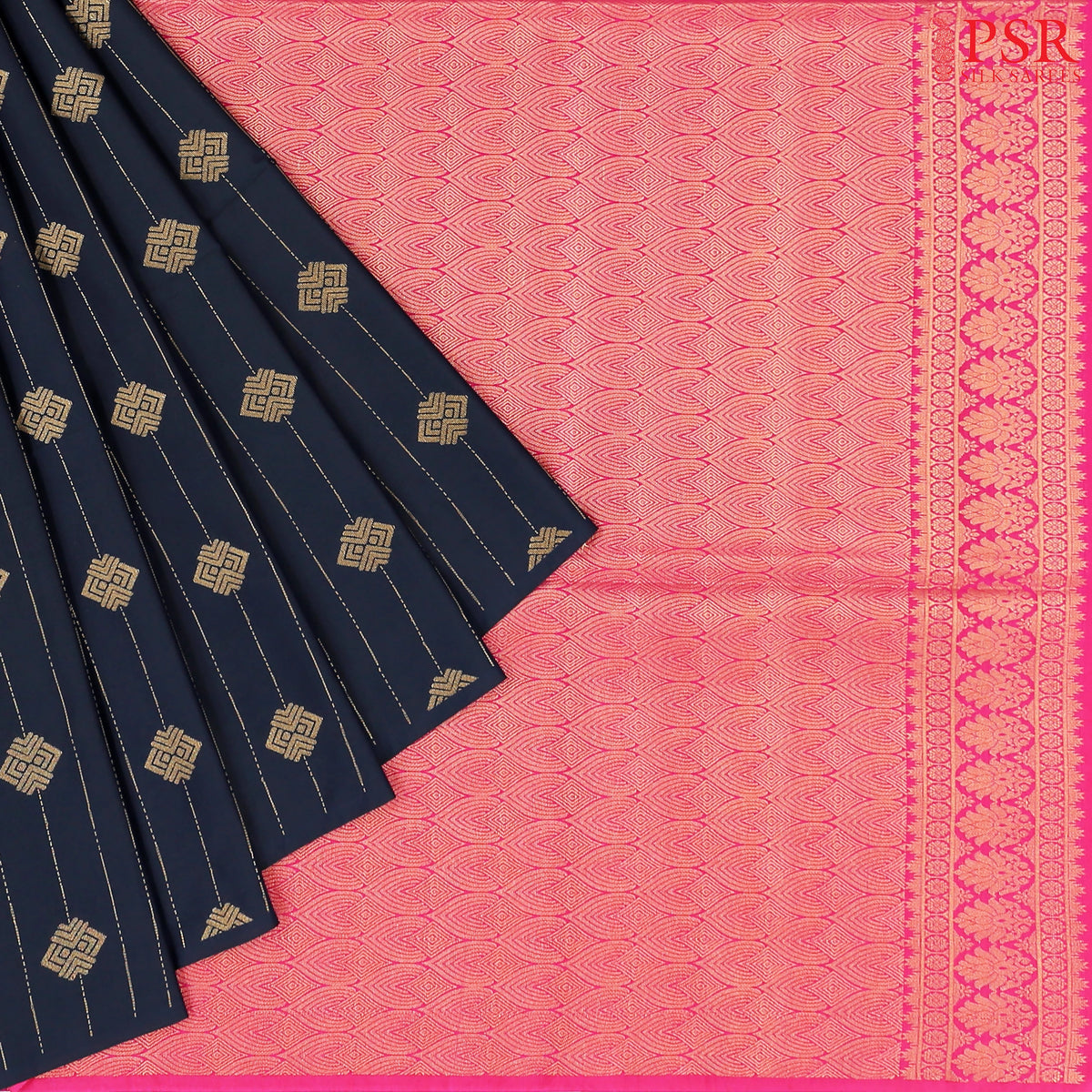 Black Soft Art Silk Saree