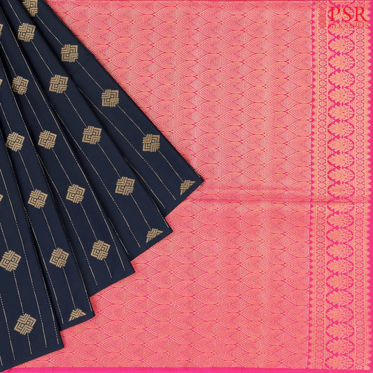 Black Soft Art Silk Saree