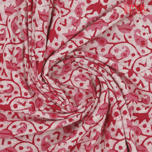 Pink Batik Print Running Material