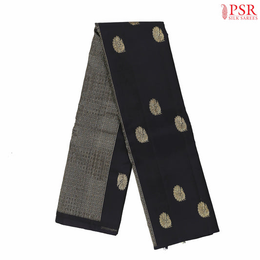 Black Kanchipuram Silk Saree